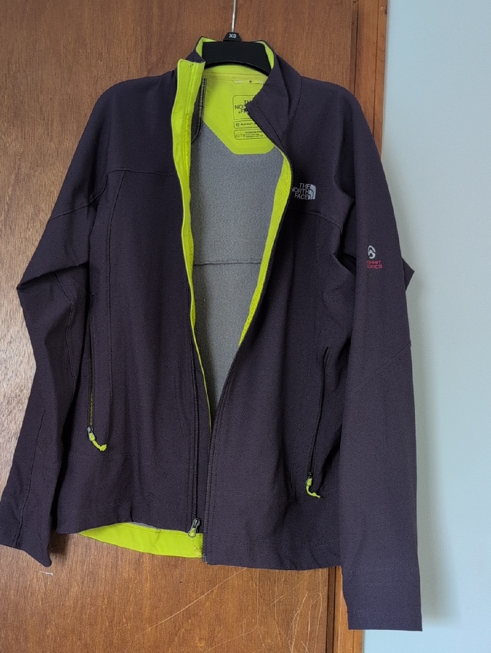 The North Face Black Jacket with Lime Accents